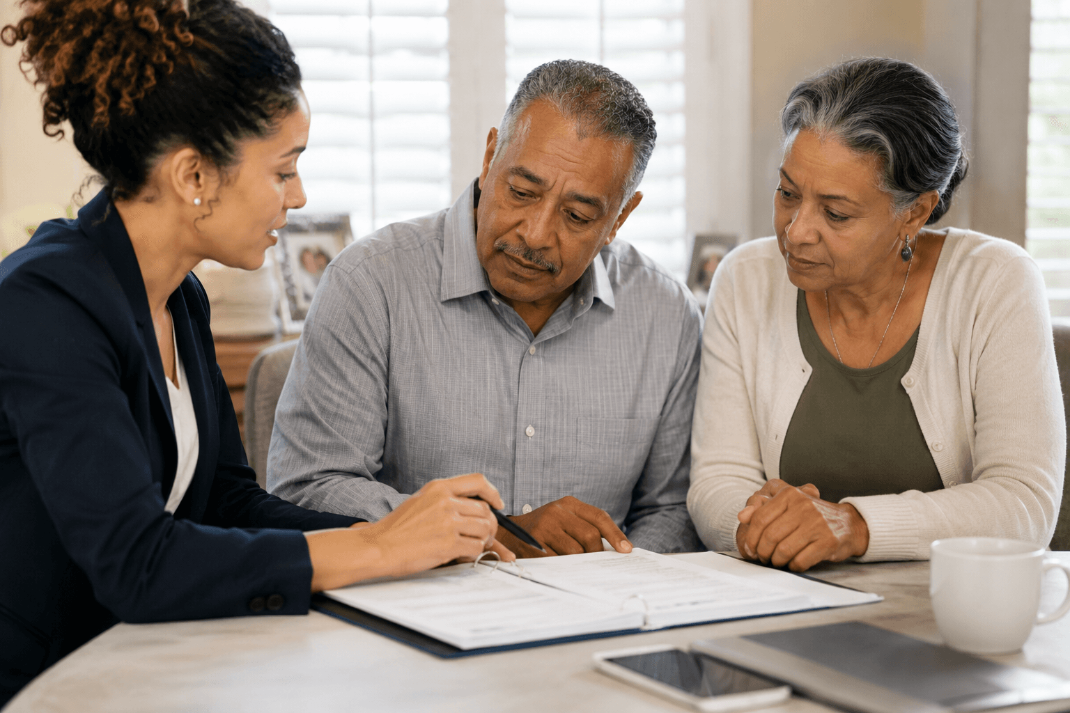 Conservatorship consultation with family and attorney